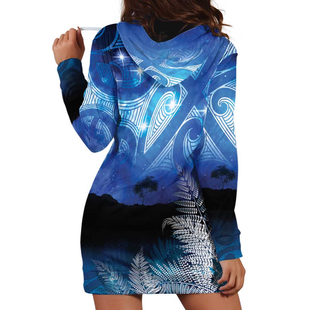 NZ Maori Matariki Scenery Hoodie Dress Galaxy Sky LT7 - Polynesian Pride