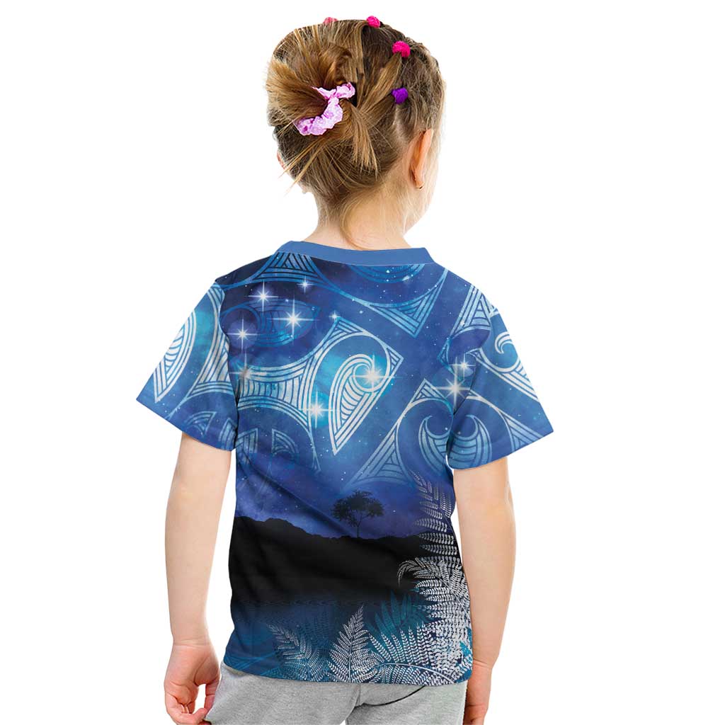 NZ Maori Matariki Scenery Kid T Shirt Galaxy Sky LT7 - Polynesian Pride