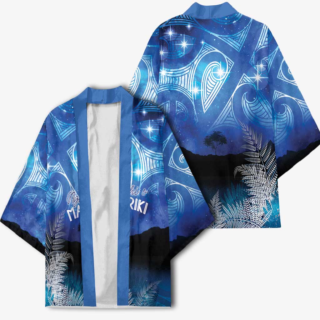 NZ Maori Matariki Scenery Kimono Galaxy Sky LT7 - Polynesian Pride