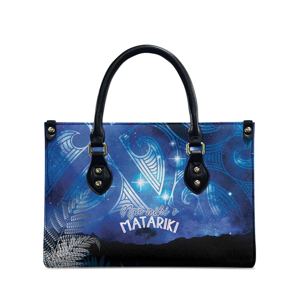 NZ Maori Matariki Scenery Leather Bag Galaxy Sky LT7 - Polynesian Pride