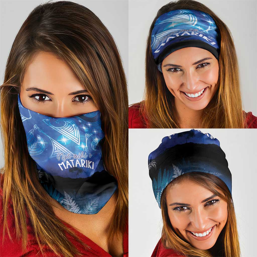 NZ Maori Matariki Scenery Neck Gaiter Galaxy Sky LT7 - Polynesian Pride
