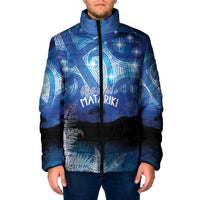 NZ Maori Matariki Scenery Padded Jacket Galaxy Sky LT7 Men Galaxy - Polynesian Pride