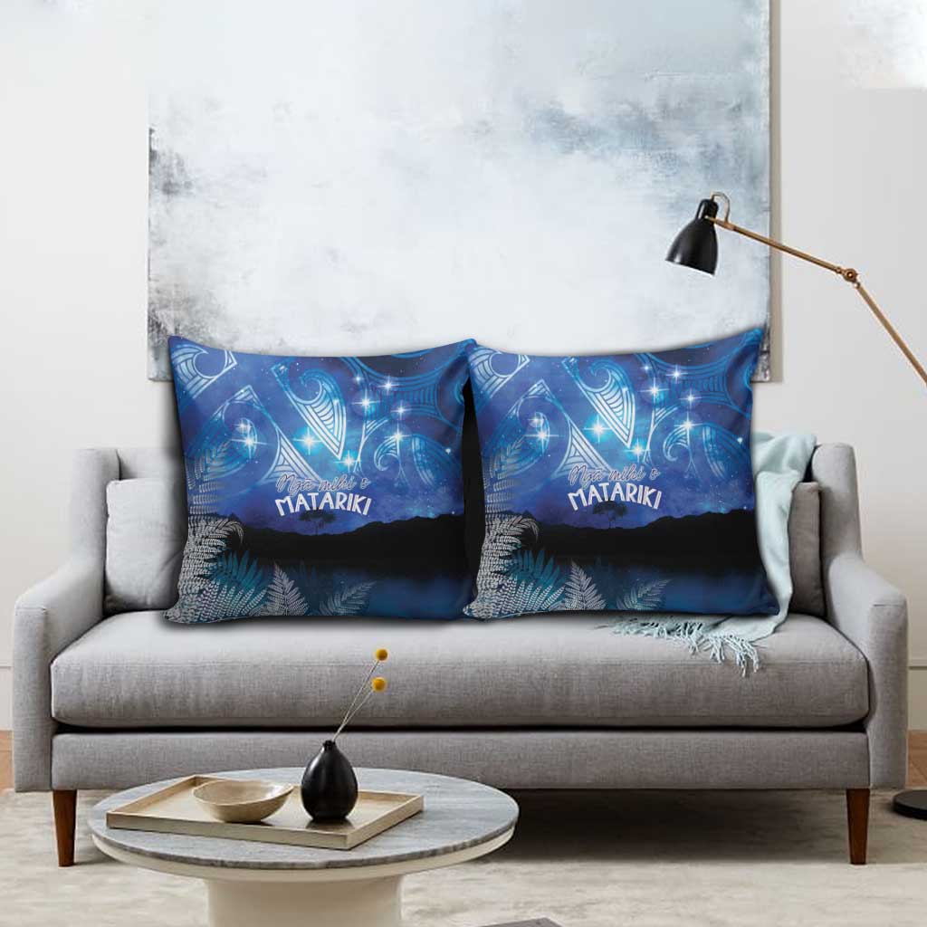 NZ Maori Matariki Scenery Pillow Cover Galaxy Sky LT7 - Polynesian Pride