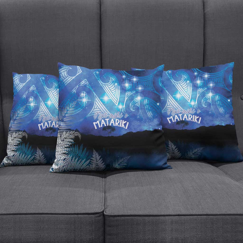 NZ Maori Matariki Scenery Pillow Cover Galaxy Sky LT7 - Polynesian Pride