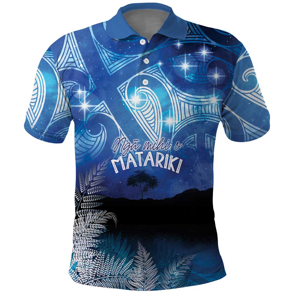 NZ Maori Matariki Scenery Polo Shirt Galaxy Sky LT7 Galaxy - Polynesian Pride