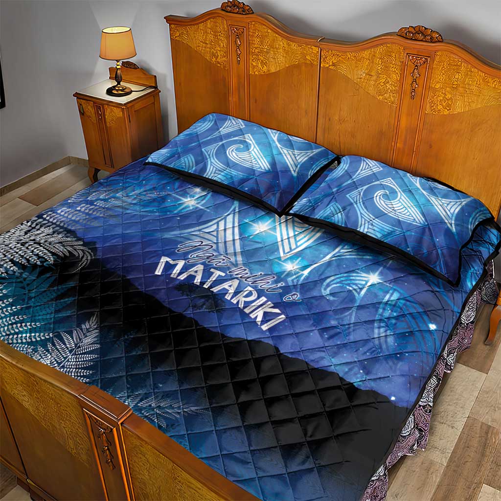 NZ Maori Matariki Scenery Quilt Bed Set Galaxy Sky LT7 - Polynesian Pride
