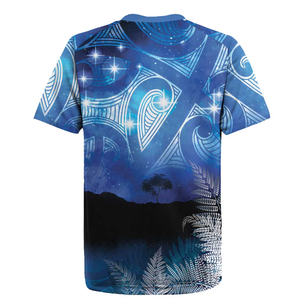 NZ Maori Matariki Scenery Rugby Jersey Galaxy Sky LT7 - Polynesian Pride