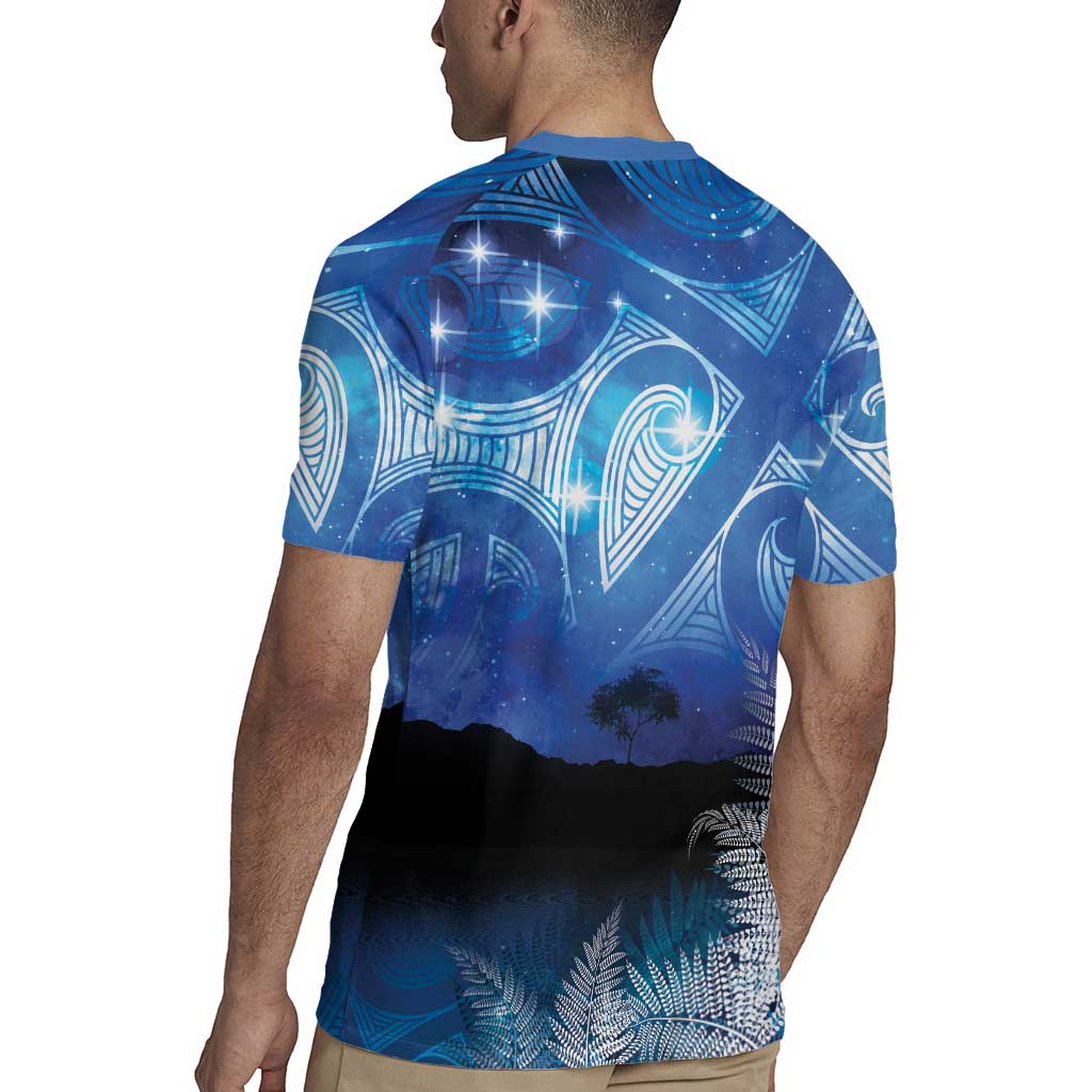 NZ Maori Matariki Scenery Rugby Jersey Galaxy Sky LT7 - Polynesian Pride
