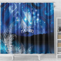 NZ Maori Matariki Scenery Shower Curtain Galaxy Sky LT7 - Polynesian Pride