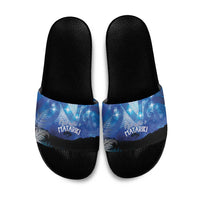 NZ Maori Matariki Scenery Slide Sandals Galaxy Sky LT7 Galaxy - Polynesian Pride