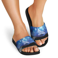 NZ Maori Matariki Scenery Slide Sandals Galaxy Sky LT7 - Polynesian Pride