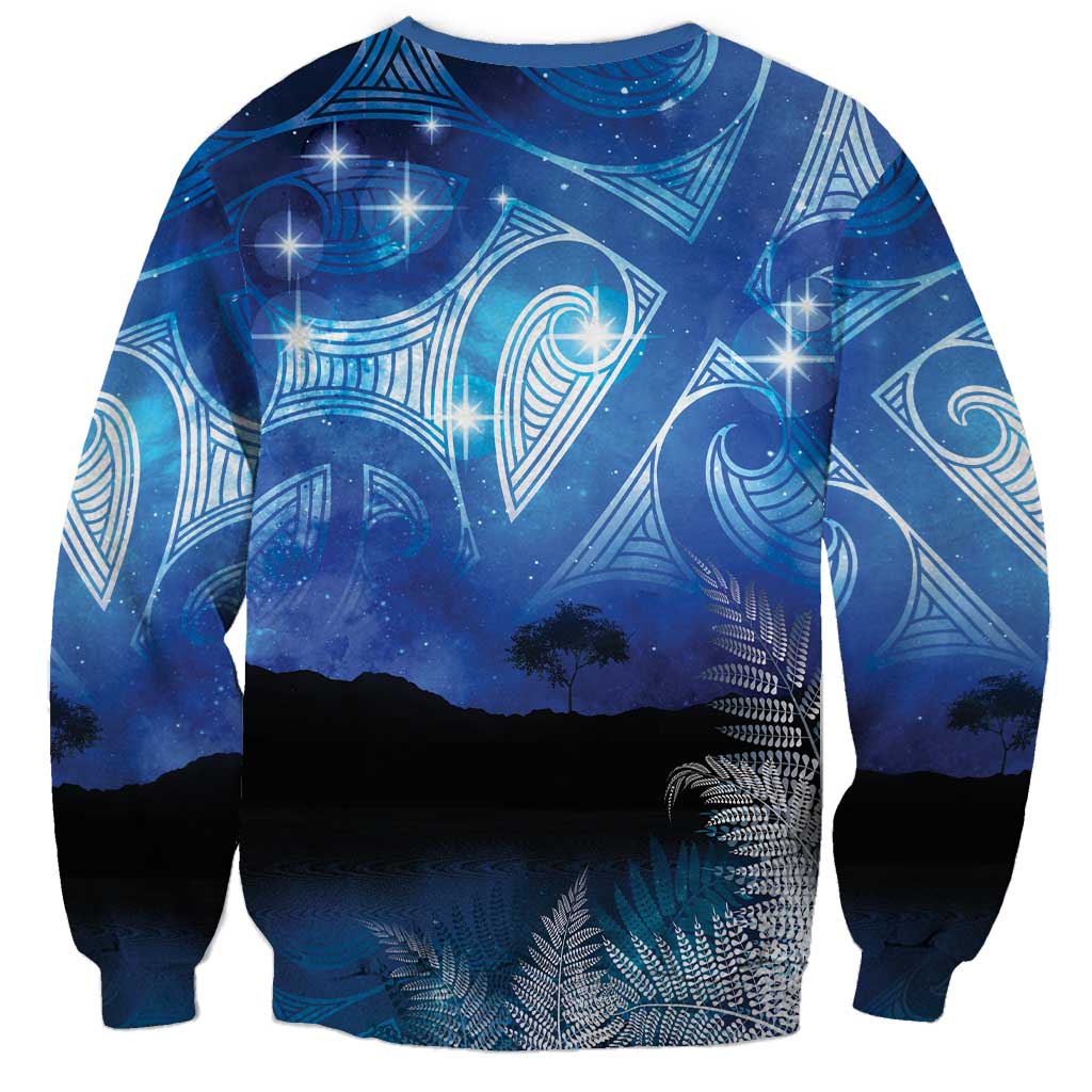 NZ Maori Matariki Scenery Sweatshirt Galaxy Sky LT7 - Polynesian Pride