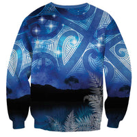 NZ Maori Matariki Scenery Sweatshirt Galaxy Sky LT7 - Polynesian Pride