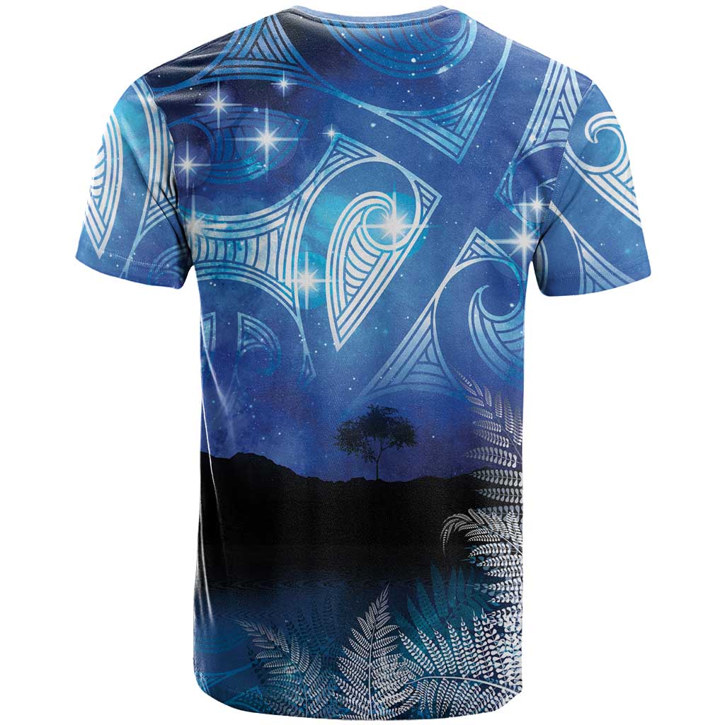 NZ Maori Matariki Scenery T Shirt Galaxy Sky LT7 - Polynesian Pride