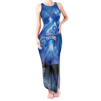 NZ Maori Matariki Scenery Tank Maxi Dress Galaxy Sky