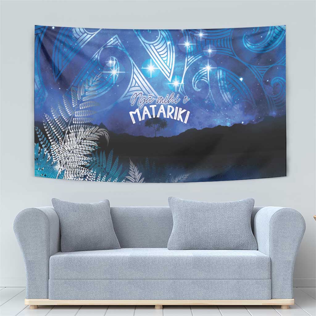 NZ Maori Matariki Scenery Tapestry Galaxy Sky LT7 - Polynesian Pride