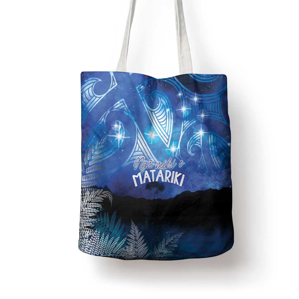 NZ Maori Matariki Scenery Tote Bag Galaxy Sky LT7 - Polynesian Pride