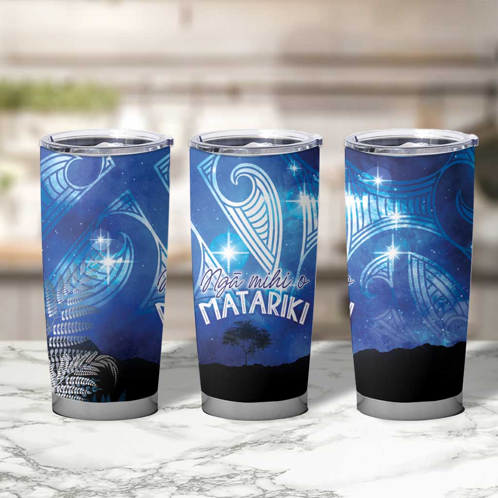 NZ Maori Matariki Scenery Tumbler Cup Galaxy Sky LT7 - Polynesian Pride