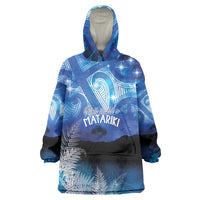 NZ Maori Matariki Scenery Wearable Blanket Hoodie Galaxy Sky LT7 One Size Galaxy - Polynesian Pride