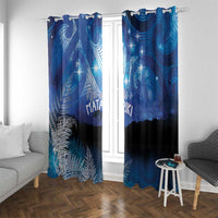 NZ Maori Matariki Scenery Window Curtain Galaxy Sky LT7 With Grommets Galaxy - Polynesian Pride