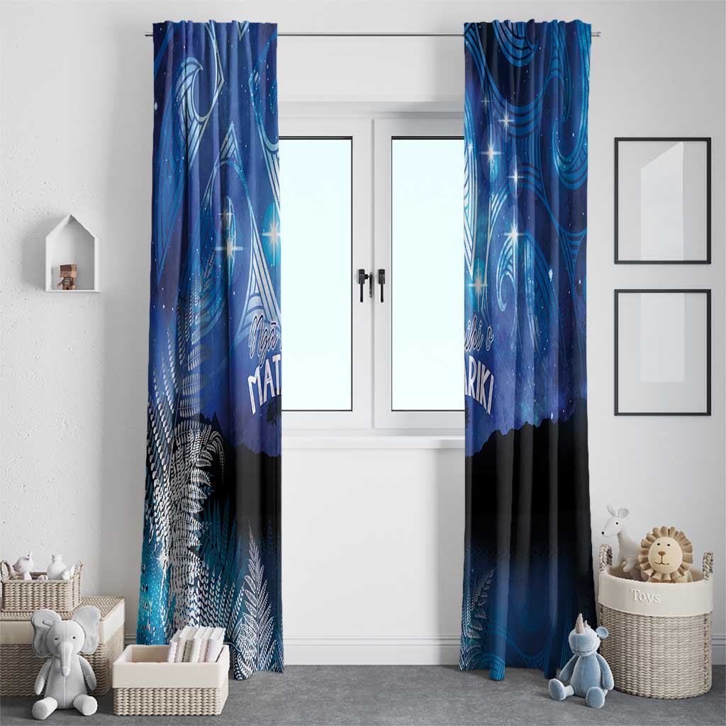 NZ Maori Matariki Scenery Window Curtain Galaxy Sky LT7 - Polynesian Pride