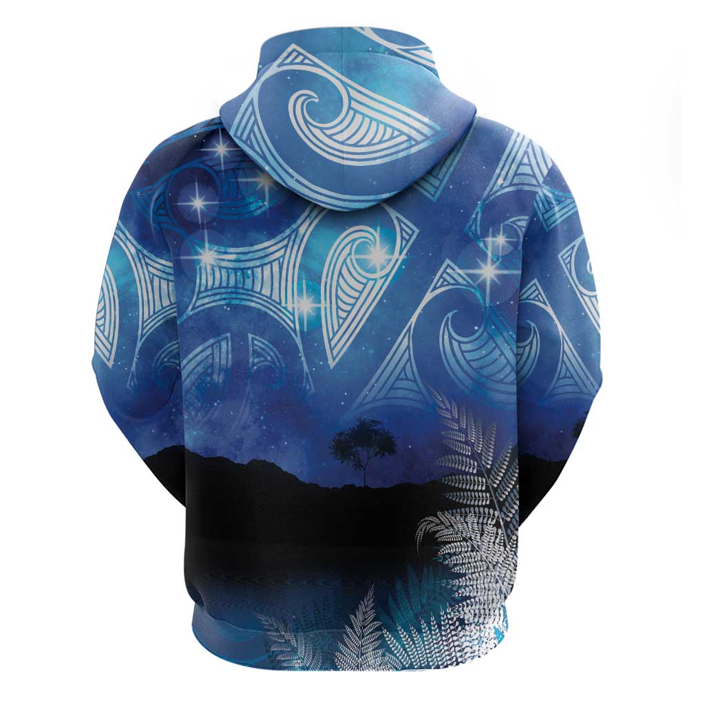 NZ Maori Matariki Scenery Zip Hoodie Galaxy Sky LT7 - Polynesian Pride