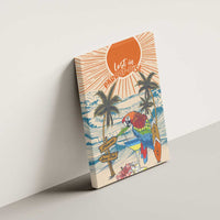 Christmas In July - Hawaii Retro Canvas Wall Art Lost In Parrot-dise LT7 - Polynesian Pride