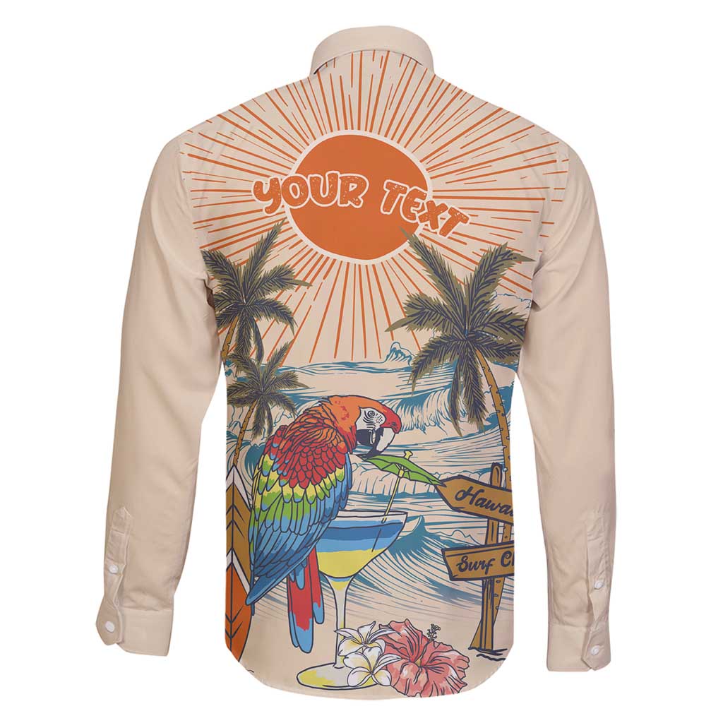 Personalized Christmas In July - Hawaii Retro Family Matching Off Shoulder Maxi Dress and Hawaiian Shirt Lost In Parrot-dise