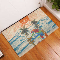 Christmas In July - Hawaii Retro Rubber Doormat Lost In Parrot-dise LT7 - Polynesian Pride
