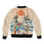 Personalized Christmas In July - Hawaii Retro Sleeve Zip Bomber Jacket Lost In Parrot-dise