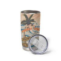 Personalized Christmas In July - Hawaii Retro Tumbler Cup Lost In Parrot-dise