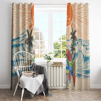 Christmas In July - Hawaii Retro Window Curtain Lost In Parrot-dise LT7 - Polynesian Pride