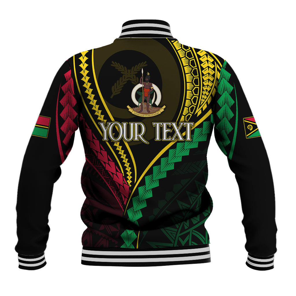 Personalised Vanuatu Baseball Jacket 44th Hapi Indipendens Long LT7 - Polynesian Pride