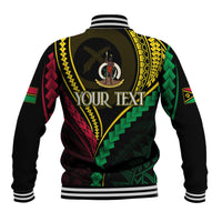 Personalised Vanuatu Baseball Jacket 44th Hapi Indipendens Long LT7 - Polynesian Pride
