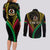 Personalised Vanuatu Couples Matching Long Sleeve Bodycon Dress and Long Sleeve Button Shirts 43rd Hapi Indipendens Long LT7 - Polynesian Pride