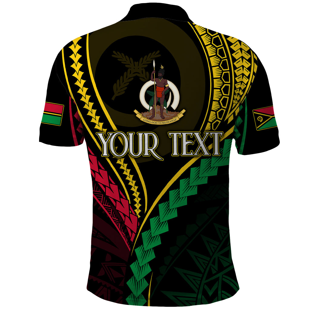 Personalised Vanuatu Polo Shirt 43rd Hapi Indipendens Long LT7 - Polynesian Pride