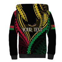 Personalised Vanuatu Sherpa Hoodie 44th Hapi Indipendens Long LT7 - Polynesian Pride