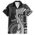 Fiji Rugby Personalised Bula Masi Family Matching Long Sleeve Bodycon Dress and Hawaiian Shirt Fish Tail Kaivity Cibi - Black