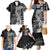 Fiji Rugby Personalised Bula Masi Family Matching Mermaid Dress and Hawaiian Shirt Fish Tail Kaivity Cibi - Black