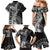 Fiji Rugby Personalised Bula Masi Family Matching Mermaid Dress and Hawaiian Shirt Fish Tail Kaivity Cibi - Black