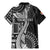 Fiji Rugby Personalised Bula Masi Family Matching Mermaid Dress and Hawaiian Shirt Fish Tail Kaivity Cibi - Black