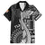 Fiji Rugby Personalised Bula Masi Family Matching Short Sleeve Bodycon Dress and Hawaiian Shirt Fish Tail Kaivity Cibi - Black