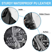 Fiji Rugby Bula Masi Spare Tire Cover Fish Tail Kaivity Cibi - Black