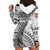 Fiji Rugby Personalised Bula Masi Hoodie Dress Fish Tail Kaivity Cibi - White