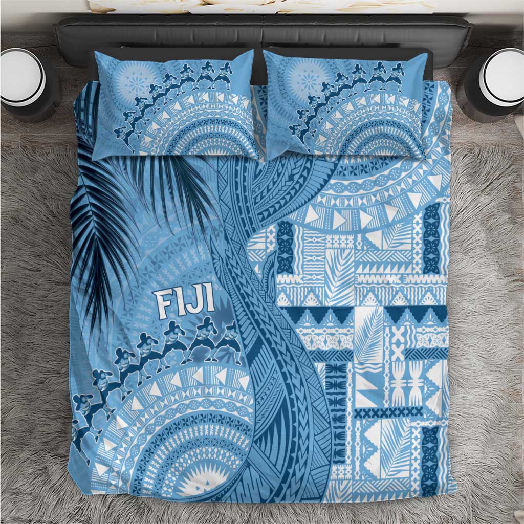 Fiji Rugby Bula Masi Bedding Set Fish Tail Kaivity Cibi - Turquoise