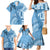 Fiji Rugby Personalised Bula Masi Family Matching Mermaid Dress and Hawaiian Shirt Fish Tail Kaivity Cibi - Turquoise