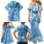 Fiji Rugby Personalised Bula Masi Family Matching Mermaid Dress and Hawaiian Shirt Fish Tail Kaivity Cibi - Turquoise