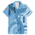 Fiji Rugby Personalised Bula Masi Family Matching Mermaid Dress and Hawaiian Shirt Fish Tail Kaivity Cibi - Turquoise