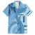 Fiji Rugby Personalised Bula Masi Family Matching Summer Maxi Dress and Hawaiian Shirt Fish Tail Kaivity Cibi - Turquoise