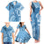 Fiji Rugby Personalised Bula Masi Family Matching Tank Maxi Dress and Hawaiian Shirt Fish Tail Kaivity Cibi - Turquoise